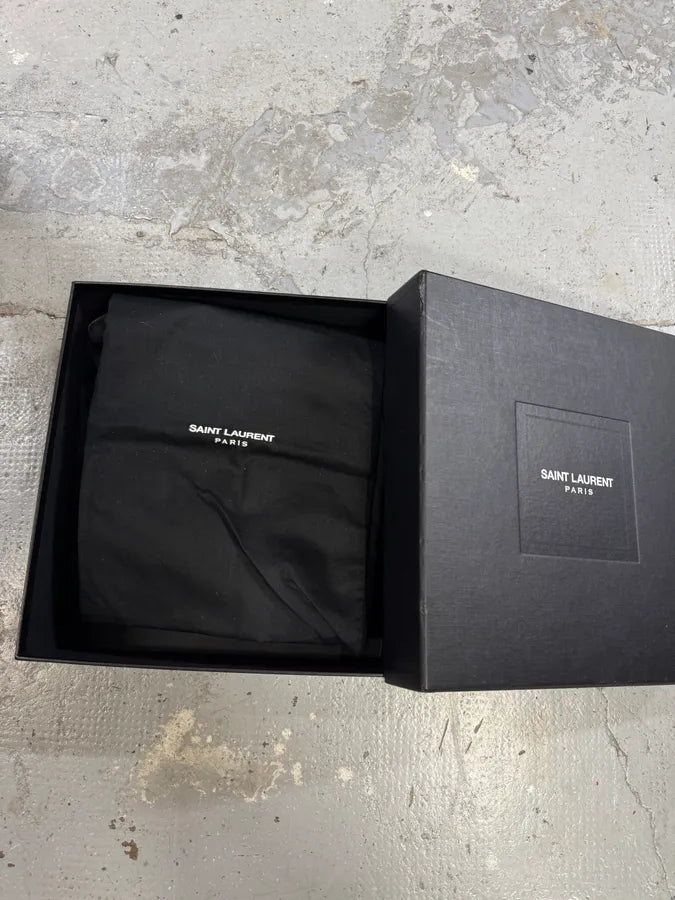 Saint Laurent Black Star Suede Leather Boots (41eu/us8) UbLMJhm 8