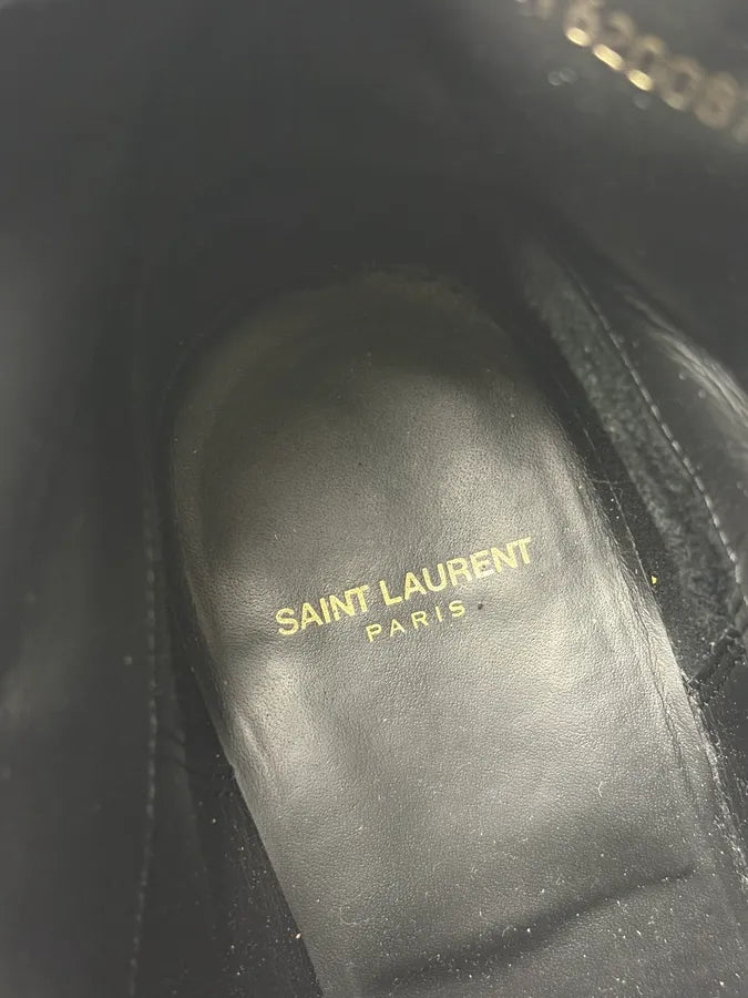 Saint Laurent Black Suede Cowboy Boots gVIRrRz 9