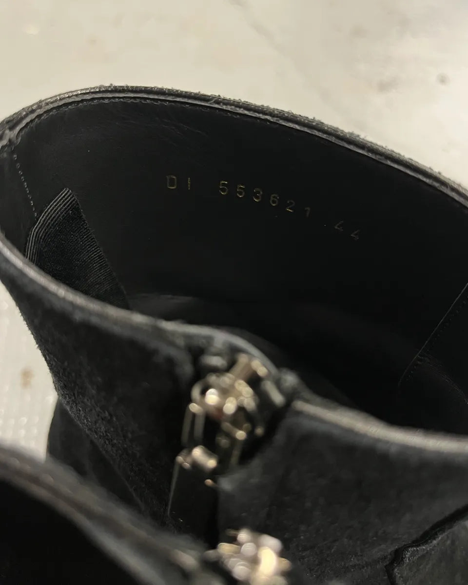 Saint Laurent Black Suede Leather Boots cuZsyIP 10