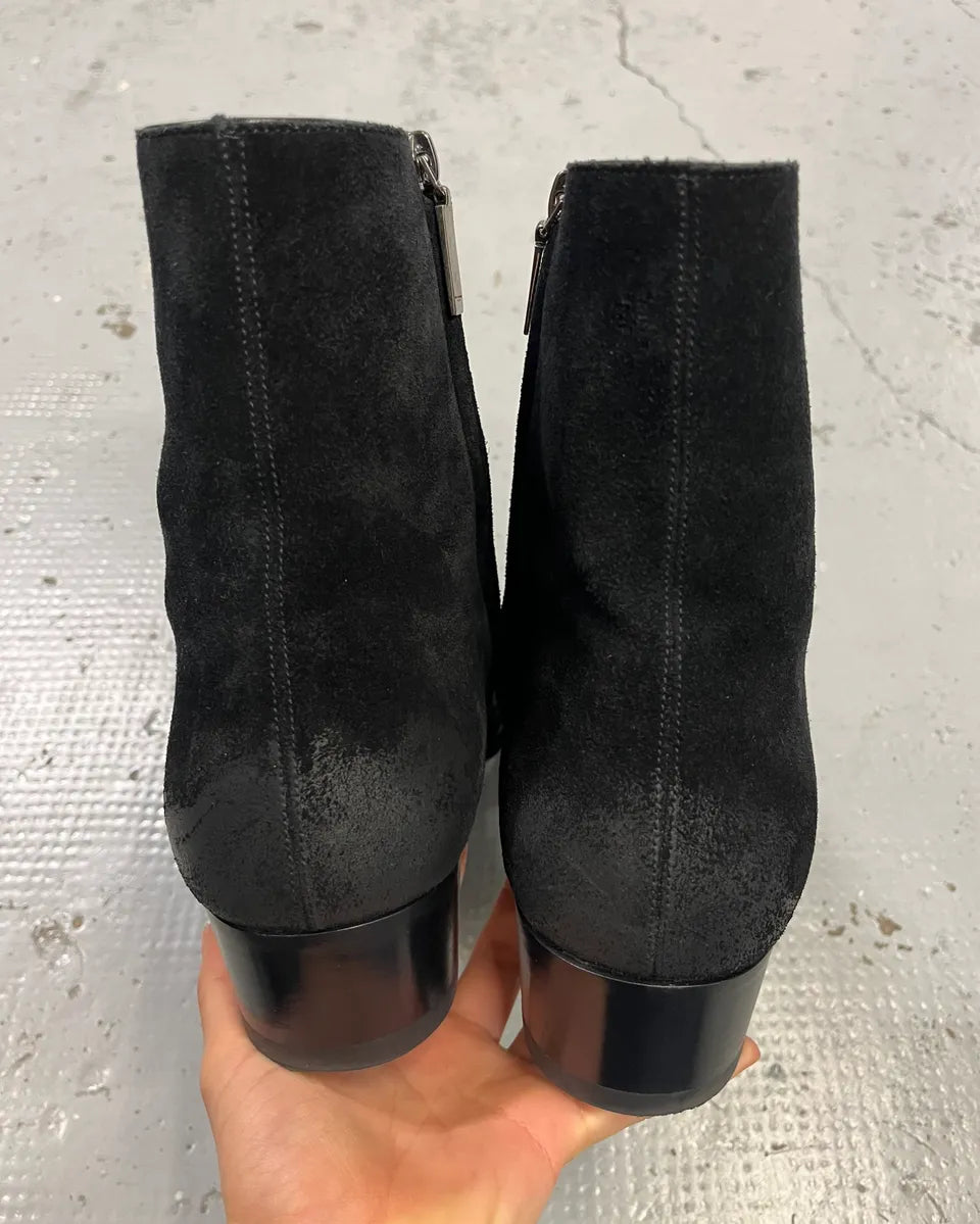 Saint Laurent Black Suede Leather Boots cuZsyIP 6