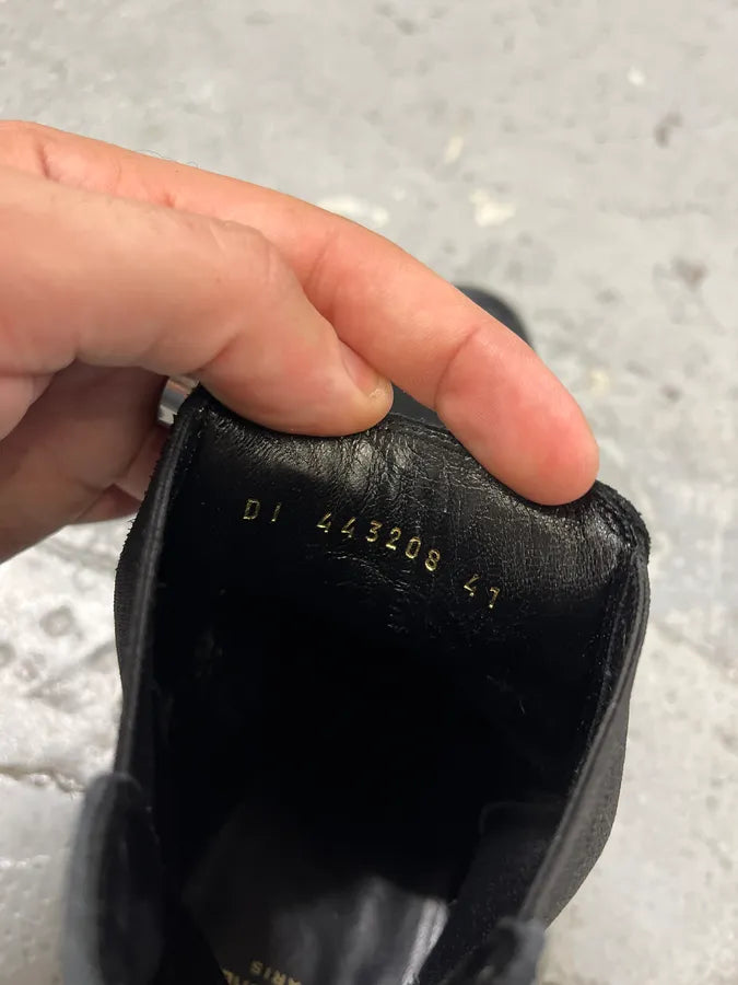 Saint Laurent Black Suede Leather Boots nIsIvOS 7