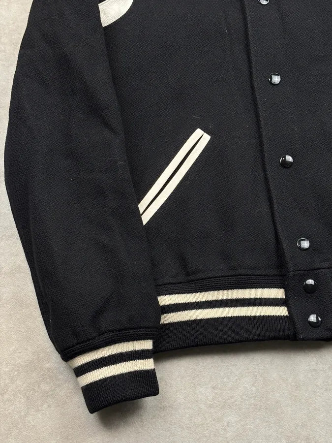 AW2017 Saint Laurent Black & White Wool Teddy Jacket cyfzyRl 7