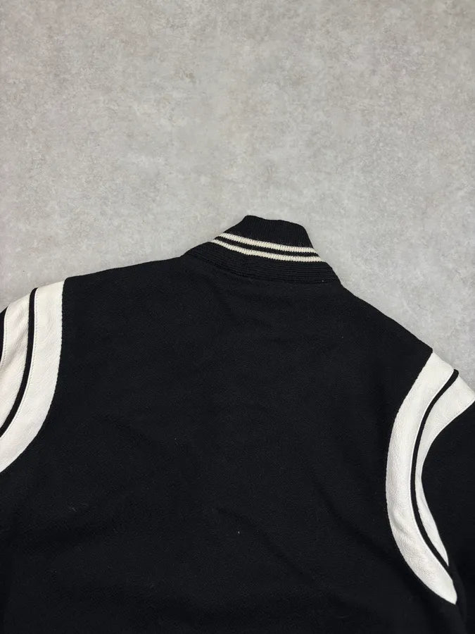 AW2017 Saint Laurent Black & White Wool Teddy Jacket cyfzyRl 5