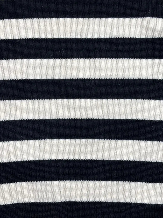 SS2013 Saint Laurent Black & White Striped Wool Sweater by Hedi Slimane ILuxVjK 6