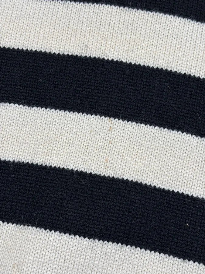 SS2013 Saint Laurent Black & White Striped Wool Sweater by Hedi Slimane ILuxVjK 7