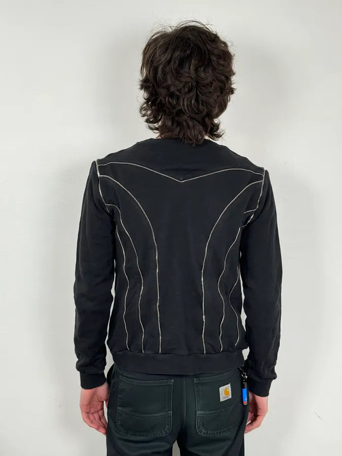 SS2015 Saint Laurent Black Multi Zip Sweater hxNWvEw 2
