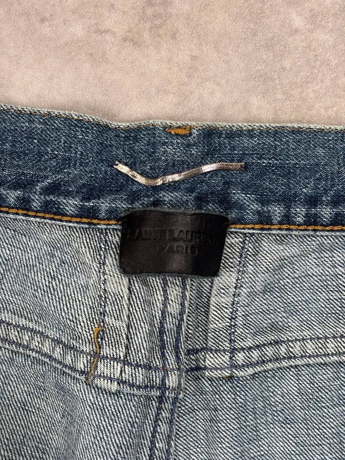 Saint Laurent Blue Denim Jeans CRrAvwy 10