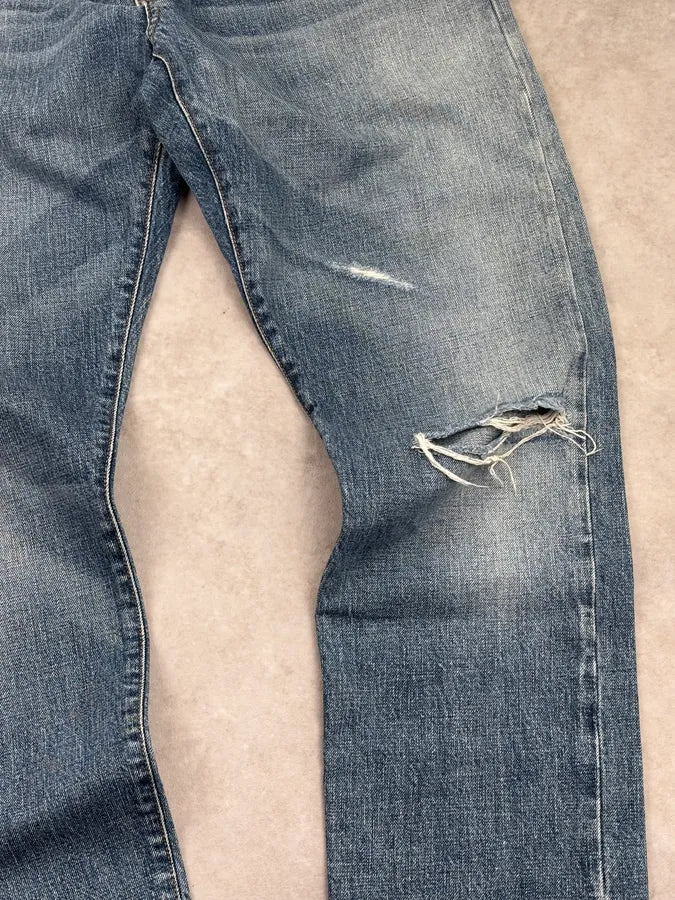 Saint Laurent Blue Denim Jeans CRrAvwy 9