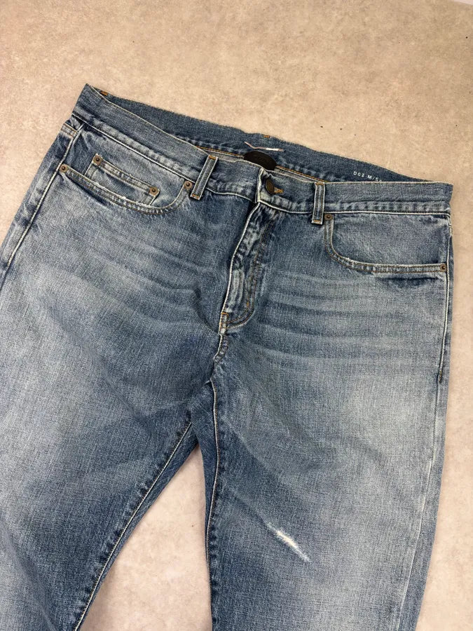 Saint Laurent Blue Denim Jeans CRrAvwy 4