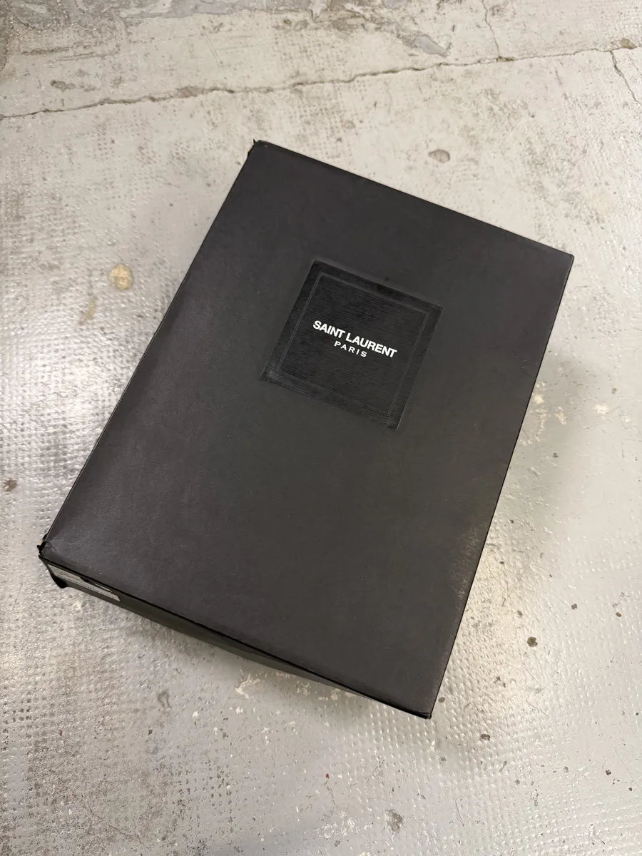 Saint Laurent Brown & Black Suede Leather High Sneakers GNoGnsH 12