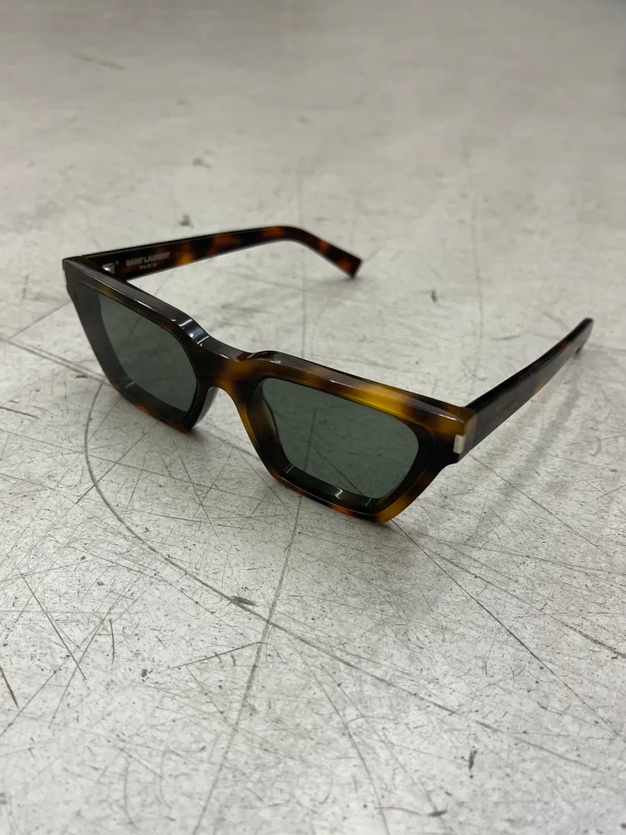 Saint Laurent Brown Brown Tortoiseshell Sunglasses WNOtZQn 4