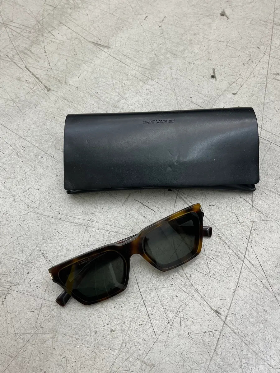 Saint Laurent Brown Brown Tortoiseshell Sunglasses WNOtZQn 1