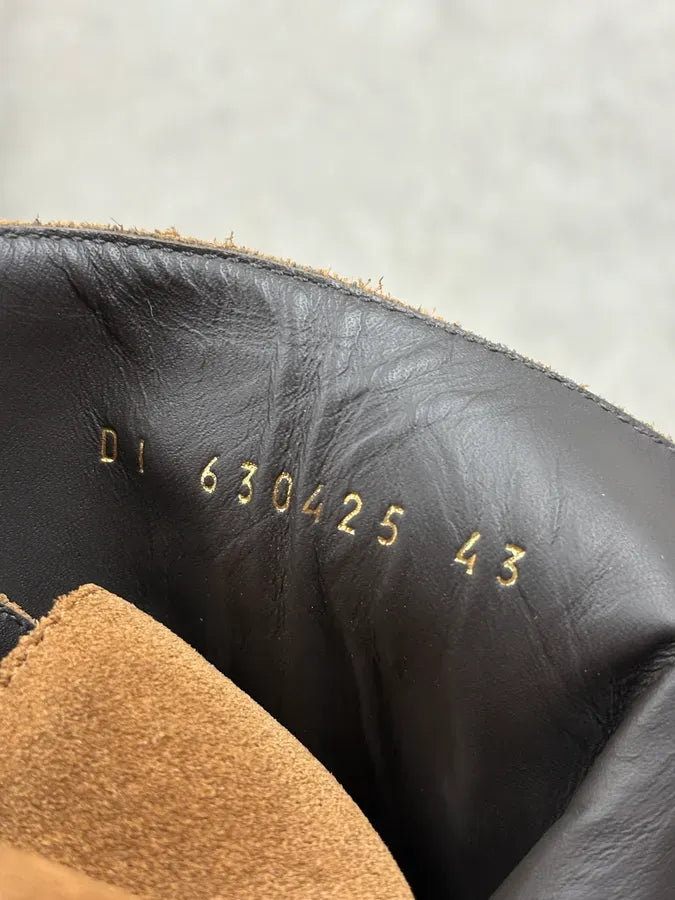 Saint Laurent Brown Suede Leather Studded Boots yZAHHpu 8