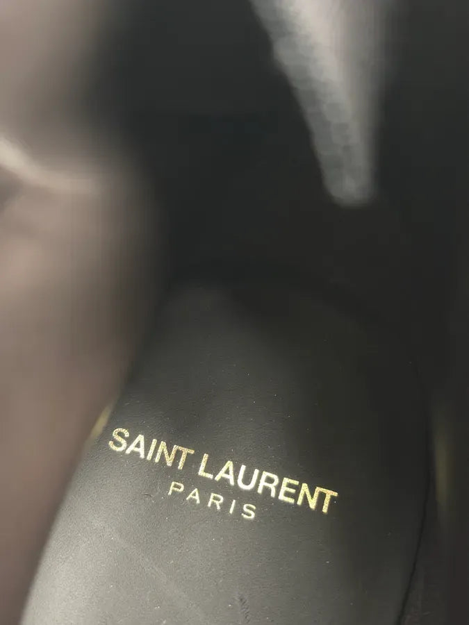 Saint Laurent Brown Suede Leather Studded Boots yZAHHpu 9