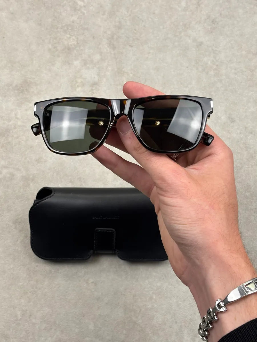 Saint Laurent Dark Brown Sunglasses  tadZCKo 0