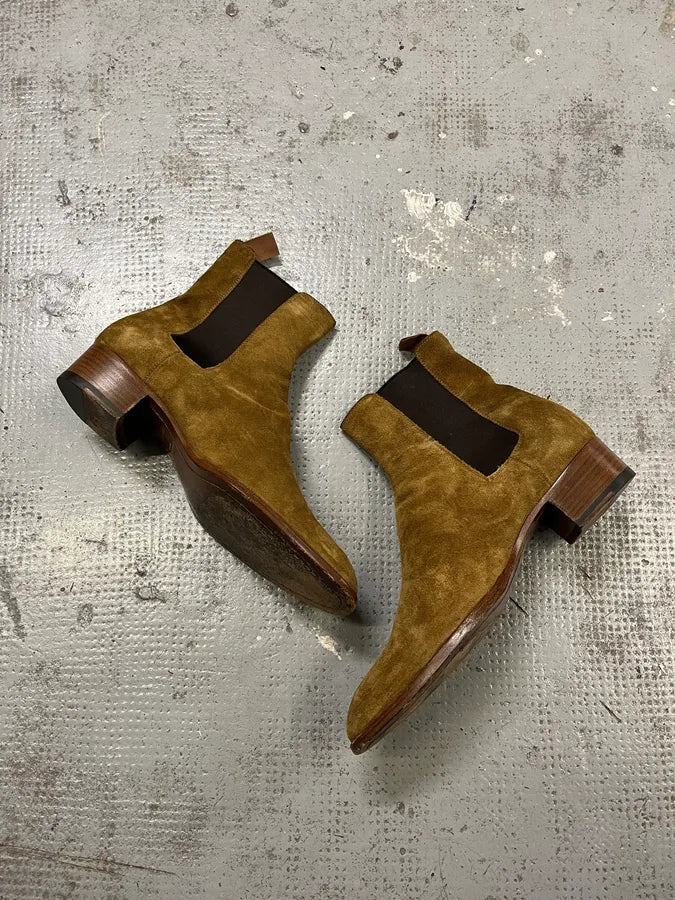 Saint Laurent Camel Suede Camarguese Boots AnfUqmh 2
