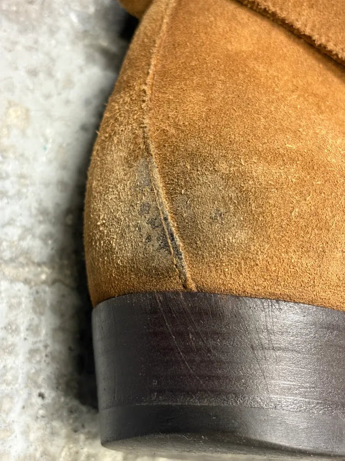 Saint Laurent Camel Suede High Ankle Boots RvCQPGA 8