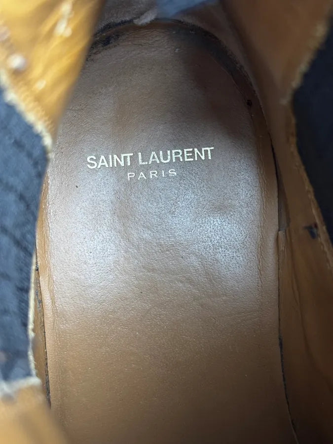 Saint Laurent Camel Suede Leather Boots pVsANBn 5