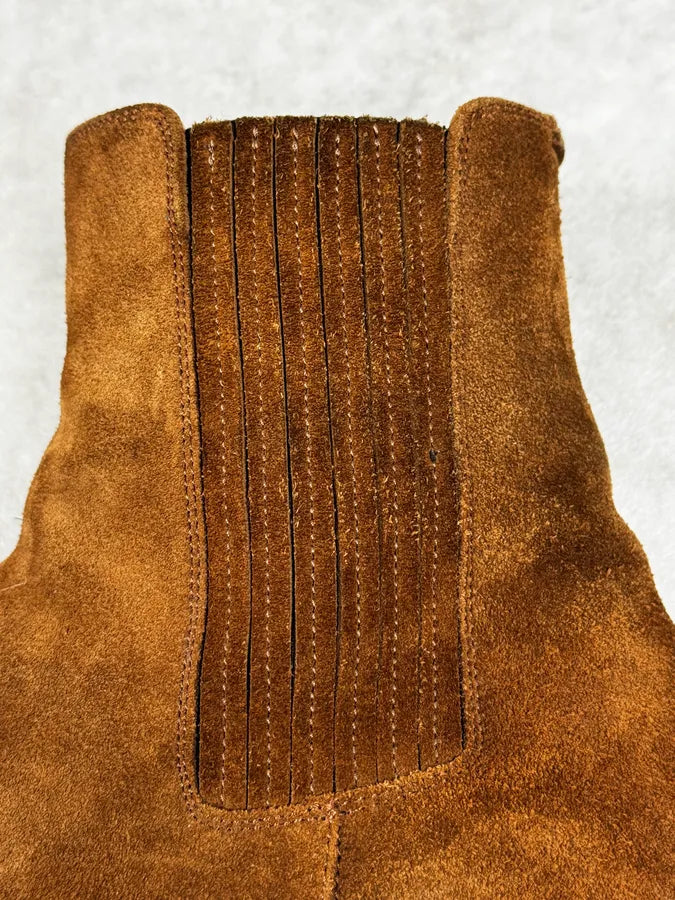 Saint Laurent Camel Suede Leather Boots pVsANBn 7