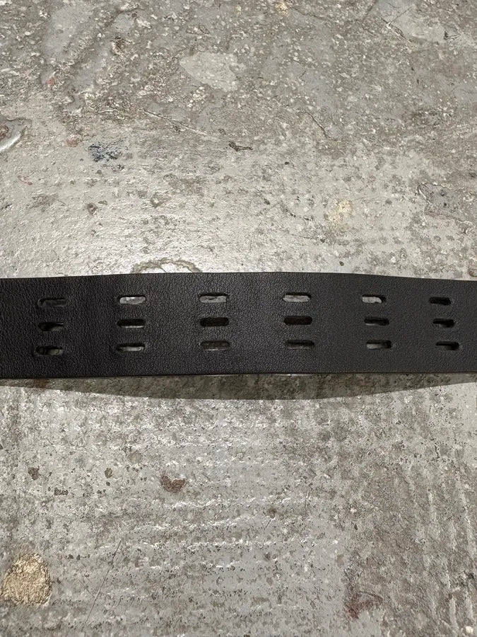 Saint Laurent Crocodile Effect Brown Leather Belt (OS) IMYCiyo 7