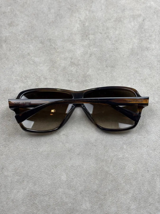 Saint Laurent Dark Brown Sunglasses  ZAFGEms 5