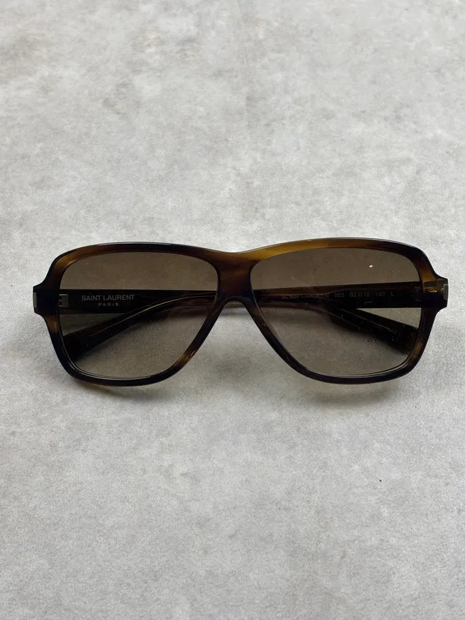 Saint Laurent Dark Brown Sunglasses  ZAFGEms 4