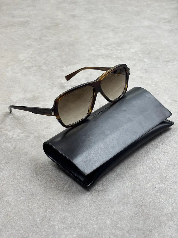 Saint Laurent Dark Brown Sunglasses  ZAFGEms 0