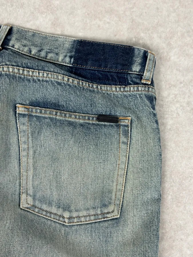 Saint Laurent Blue Denim Denim Jeans mxdKLWm 7