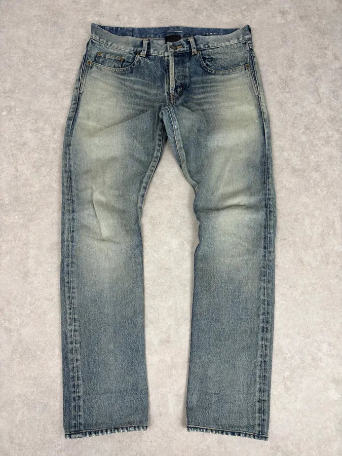 Saint Laurent Blue Denim Denim Jeans mxdKLWm 0
