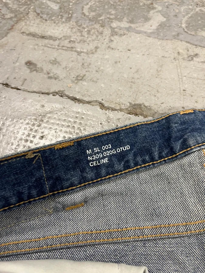 Saint Laurent Destroyed Blue Jean ZnKyaqn 11