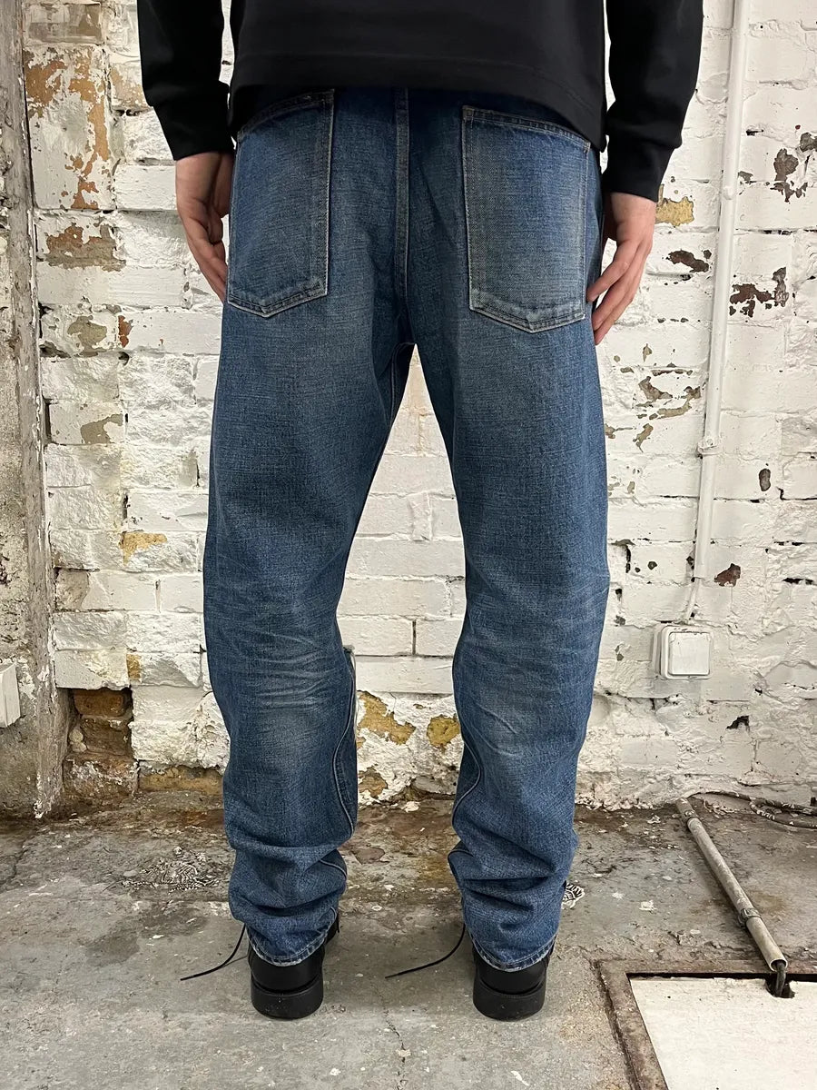 Saint Laurent Destroyed Blue Jean ZnKyaqn 3