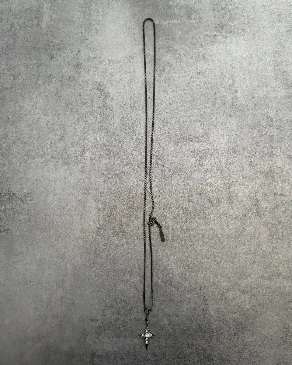 Saint Laurent Faith Cross Brutalist Necklace SORrOFS 5