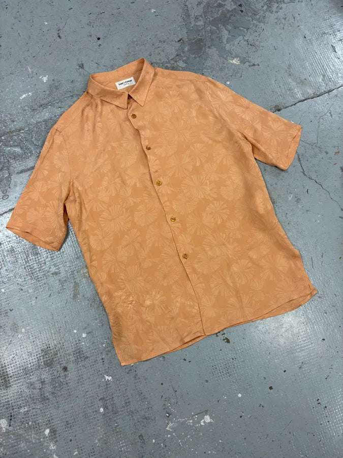 Saint Laurent Flowers Soft Pink Shirt FoqlBLw 3