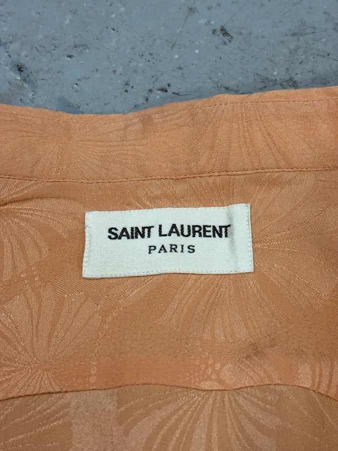 Saint Laurent Flowers Soft Pink Shirt FoqlBLw 7
