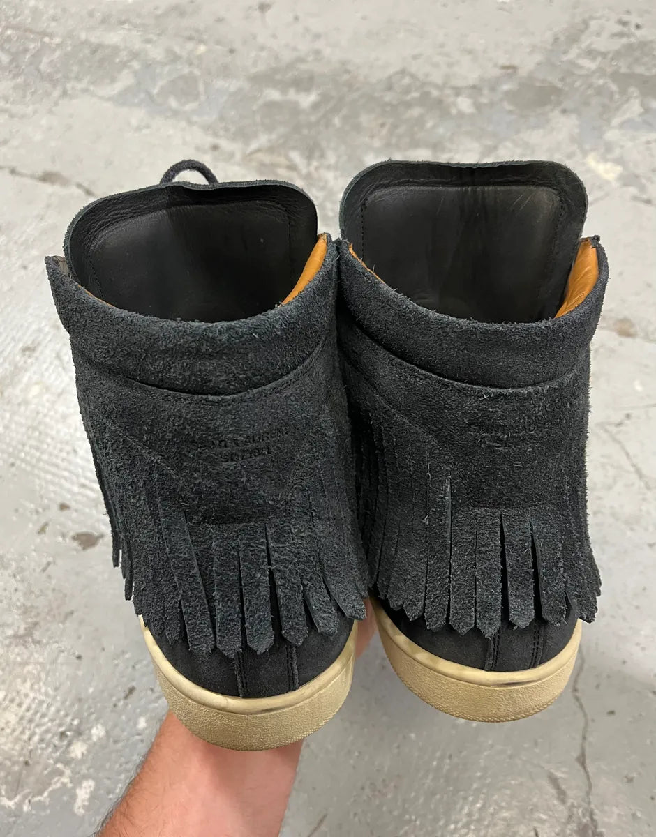 Saint Laurent Fringe Suede High Shoes fNDtHdZ 6