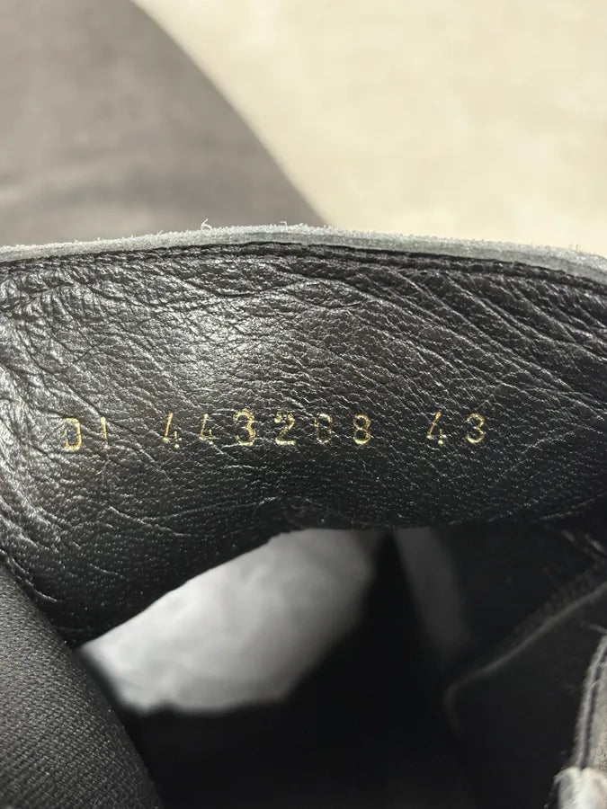 Saint Laurent Grey Suede Chelsea Leather Boots TwAejdJ 8