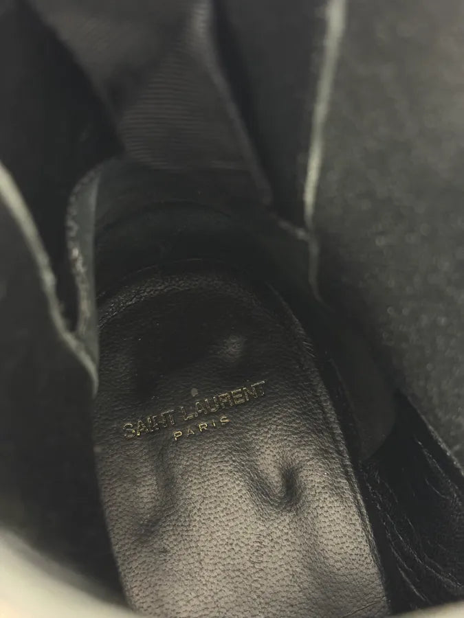 Saint Laurent Grey Suede Chelsea Leather Boots TwAejdJ 9