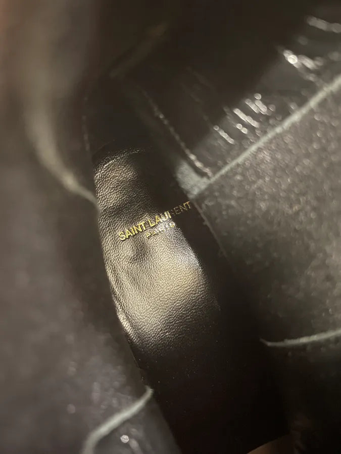 Saint Laurent Grey Suede Leather Boots (42.5eu/us9) qdkqJcT 9