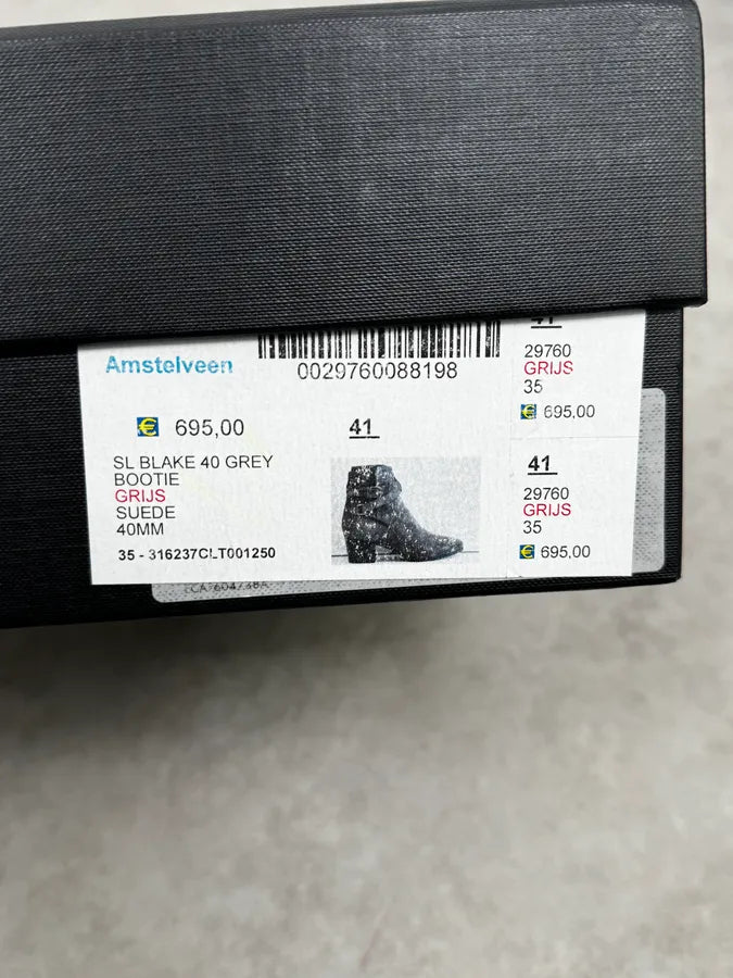 Saint Laurent Grey Suede Jodhpur Boots MZEMjBu 10