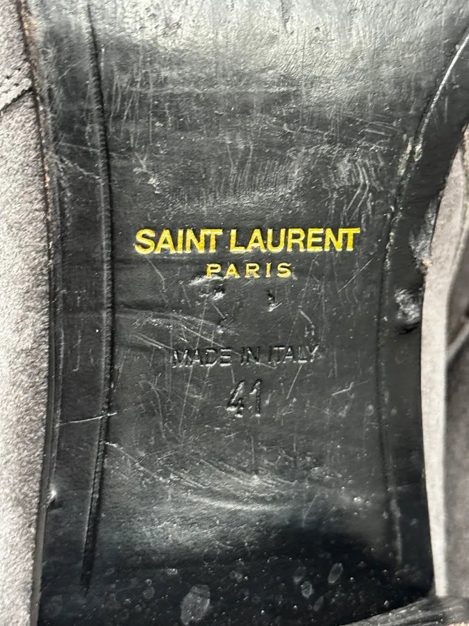 Saint Laurent Grey Suede Jodhpur Boots MZEMjBu 6