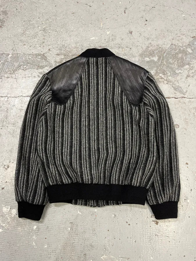 Saint Laurent Grey Wool Teddy Bomber Jacket whPguZf 4