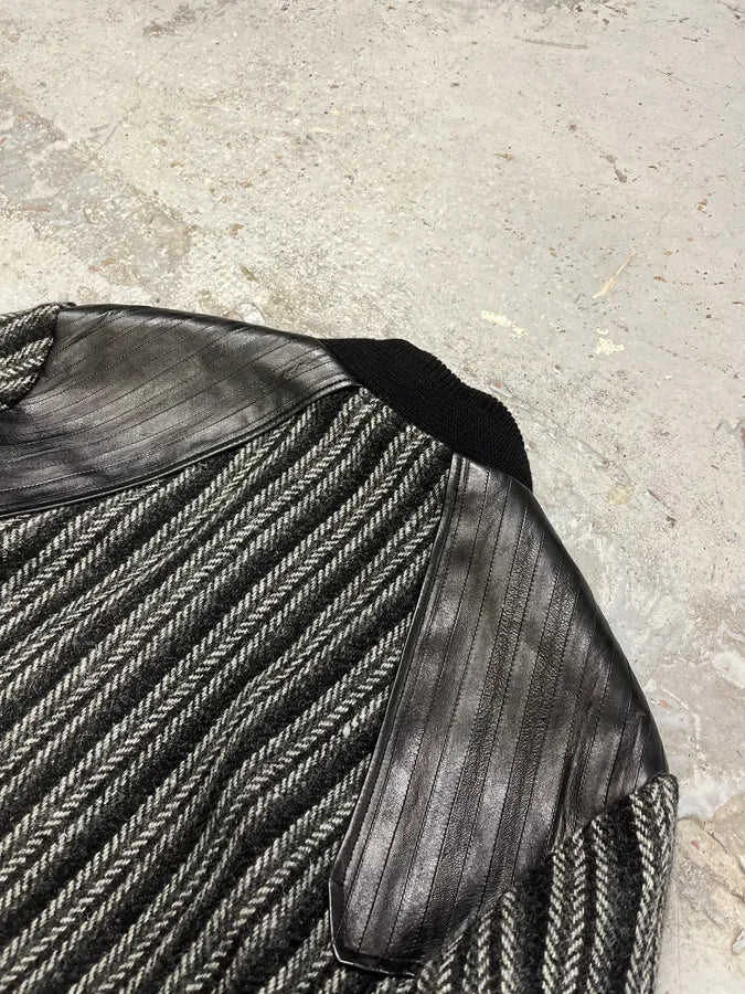 Saint Laurent Grey Wool Teddy Bomber Jacket whPguZf 5