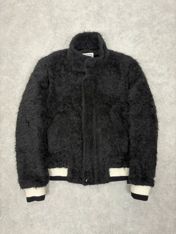 Saint Laurent Black Mohair Sample Jacket  YudUEyv 0