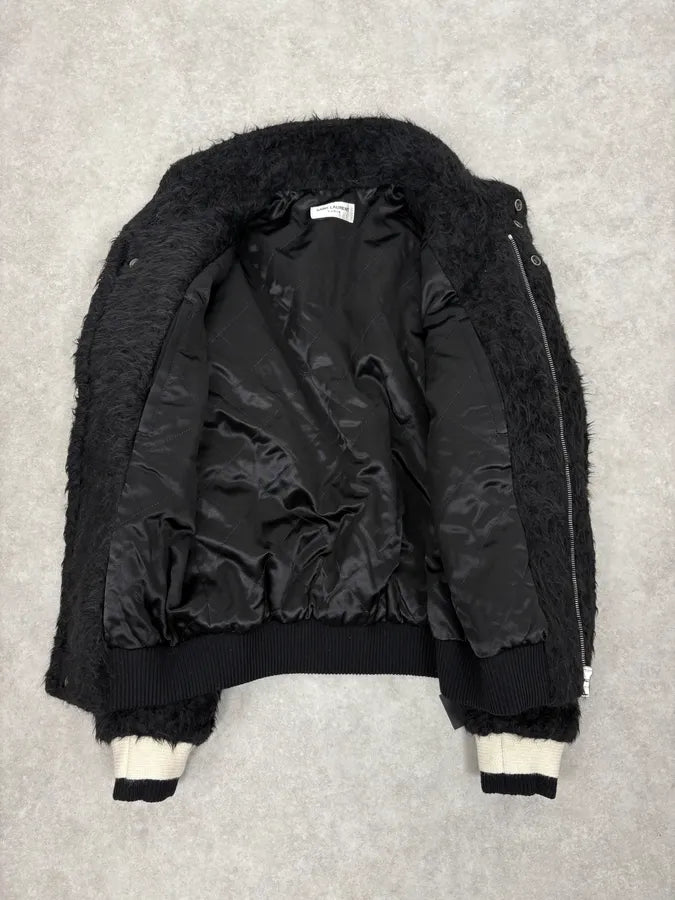 Saint Laurent Black Mohair Sample Jacket  YudUEyv 6