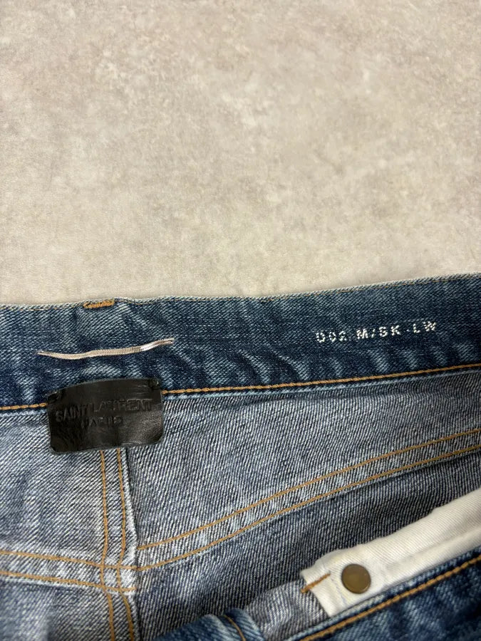 SS2017 Saint Laurent Blue Slim Denim Jeans bUxwlvo 7