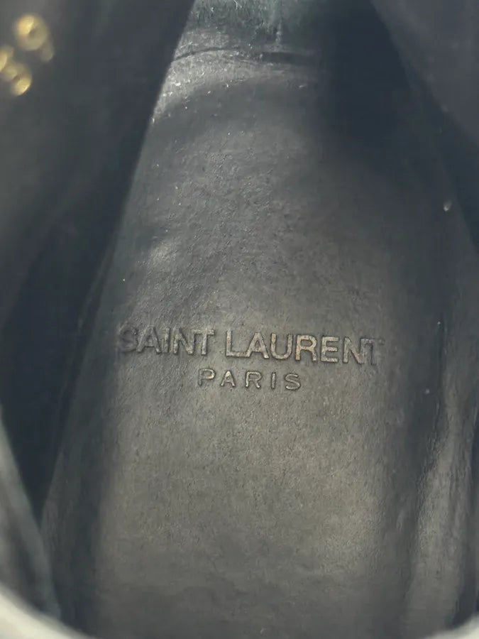 Saint Laurent Jodhpur Black Suede Leather Ankle Boots CzqCMqa 6