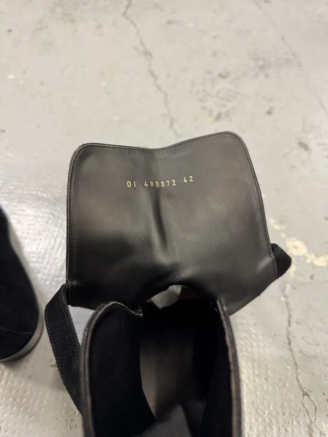 Saint Laurent Jodhpur Black Suede Leather Ankle Boots UIXDlmG 7