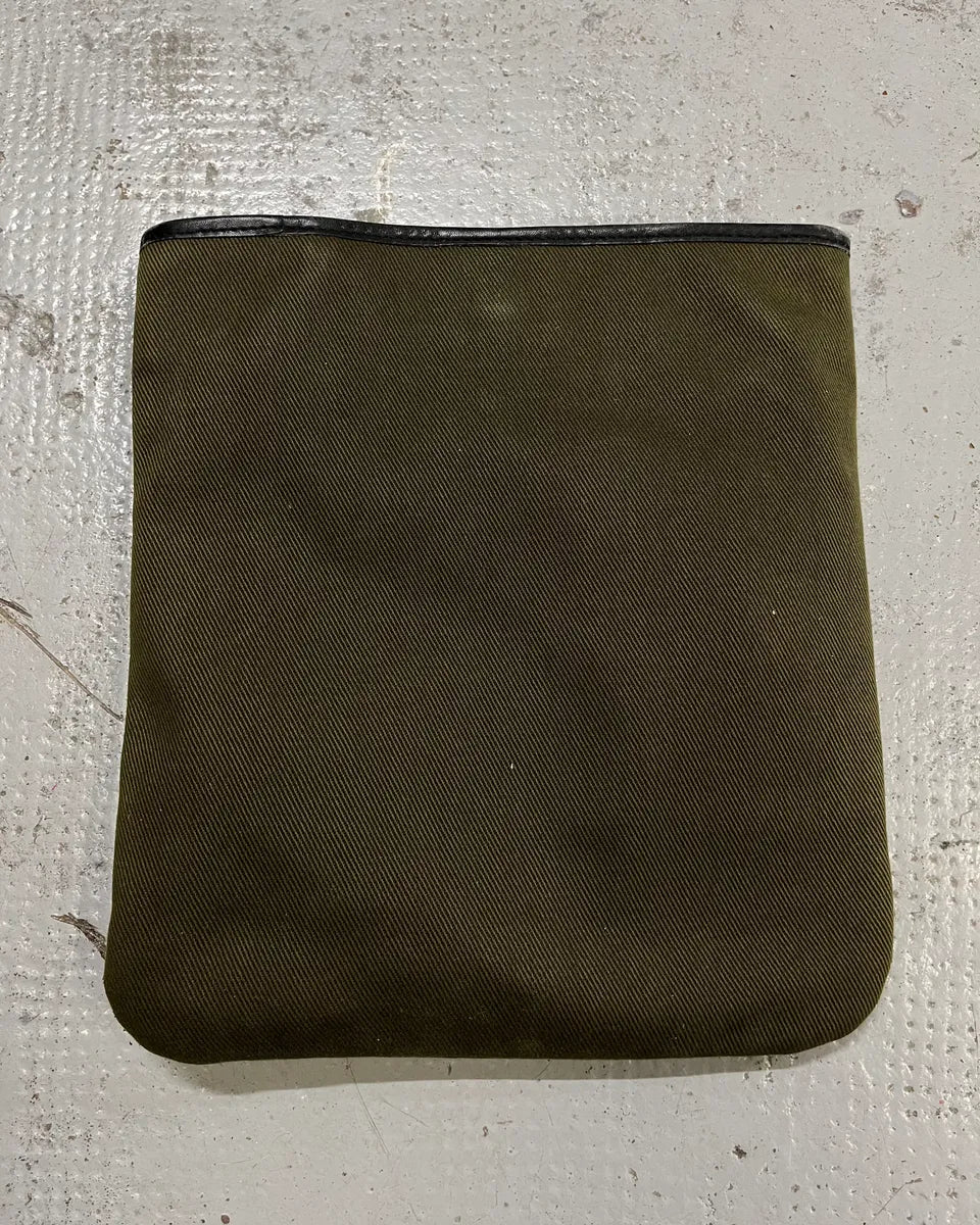 Saint Laurent Khaki Canvas YSL Logo Messenger Bag MWAHhjz 6