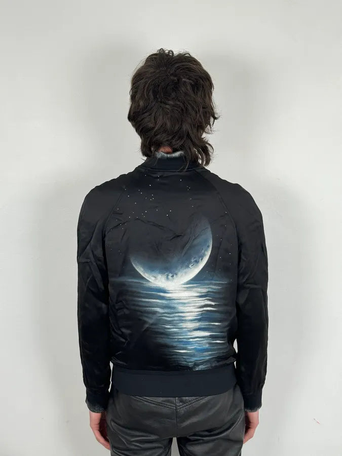 SS2017 Saint Laurent Moonrise Black Bomber Jacket ntsdFhh 2