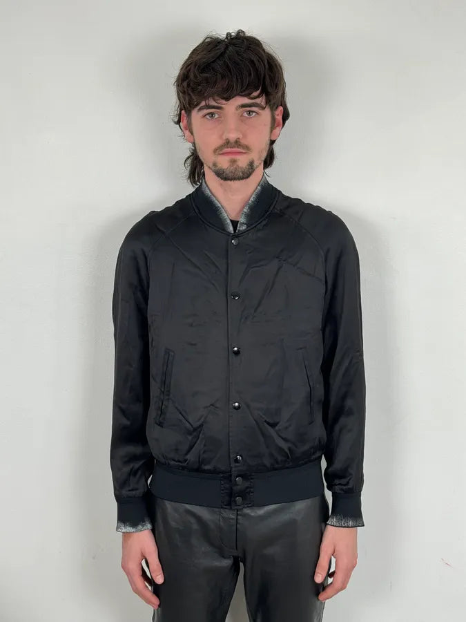 SS2017 Saint Laurent Moonrise Black Bomber Jacket ntsdFhh 3